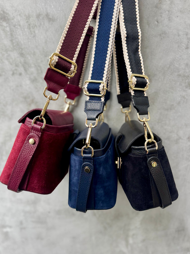 Lucinda Suede Bag - Navy