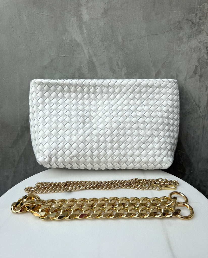 Lulu Woven Bag - White