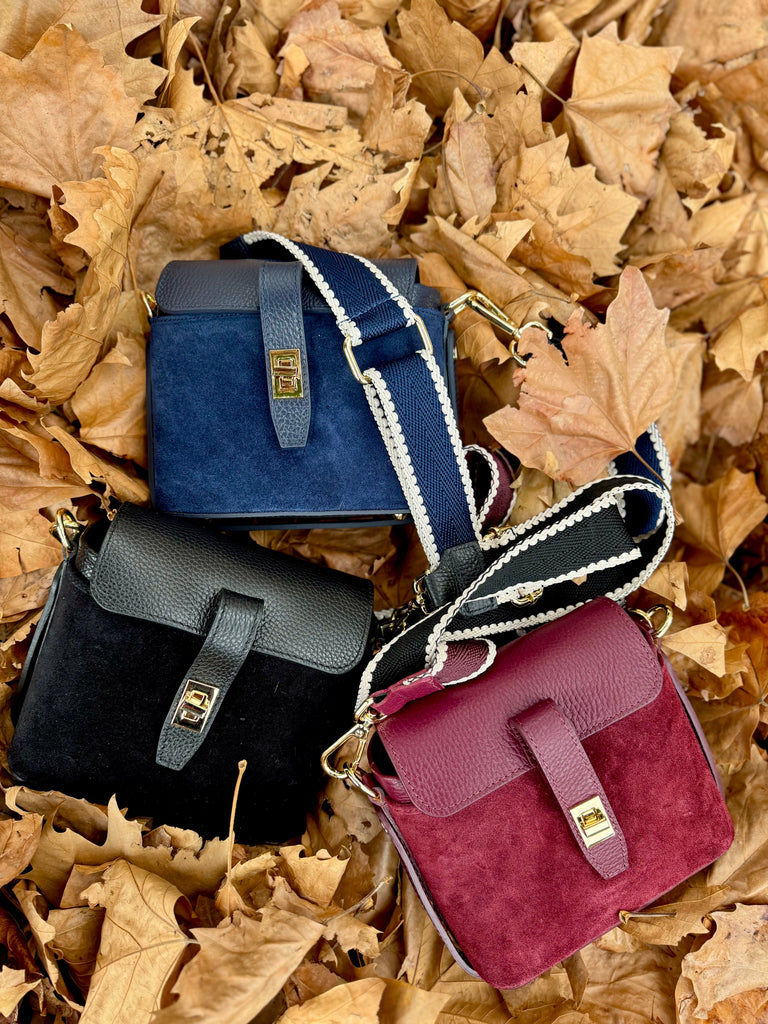 Lucinda Suede Bag - Navy