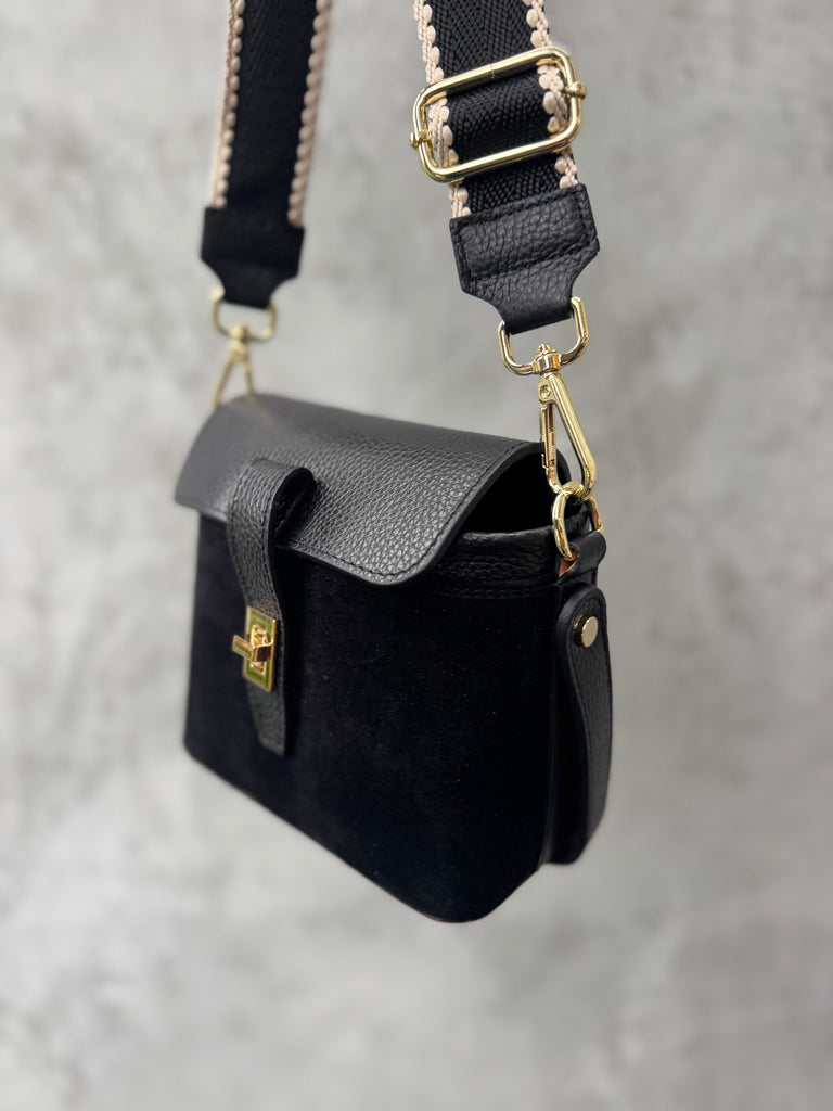 Lucinda Suede Bag - Black