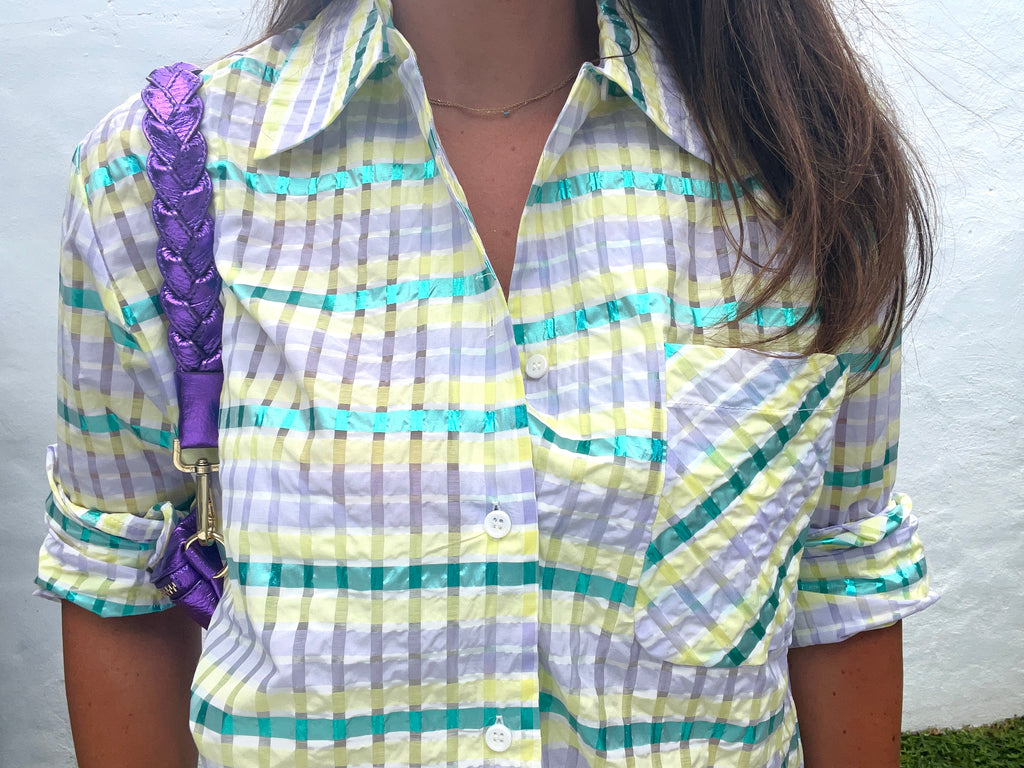 Vienna Hobo - Metallic Violet