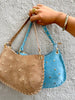 Bella Suede Stud Bag  - Camel
