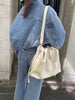 Scarlett Scrunch Bag - Cream