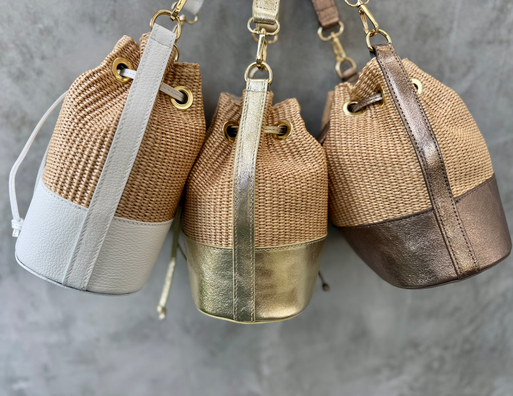 Sofia Bucket Bag - Gold