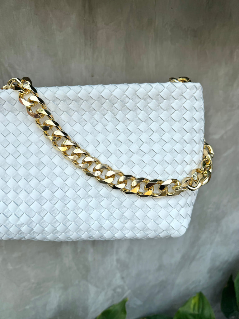 Lulu Woven Bag - White