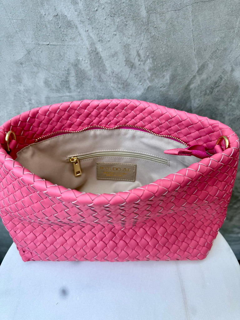 Lulu Woven Bag - Pink