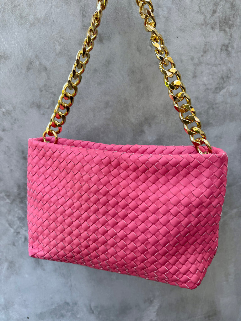 Lulu Woven Bag - Pink