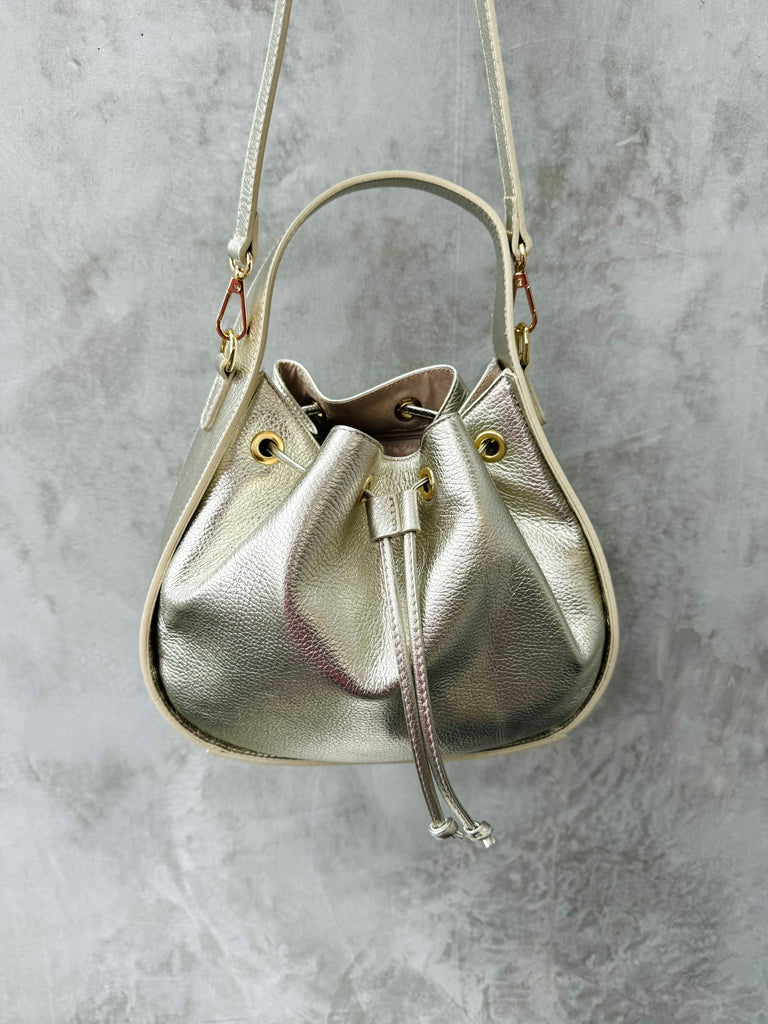 Nikki Bag - Gold Leather