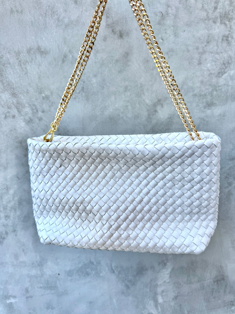 Lulu Woven Bag - White