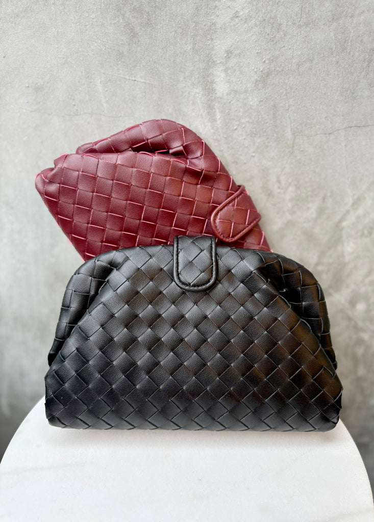 Katia Woven Bag - Plum **pre-order**