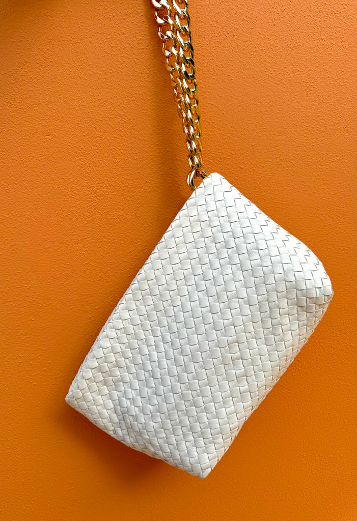 Lulu Woven Bag - White