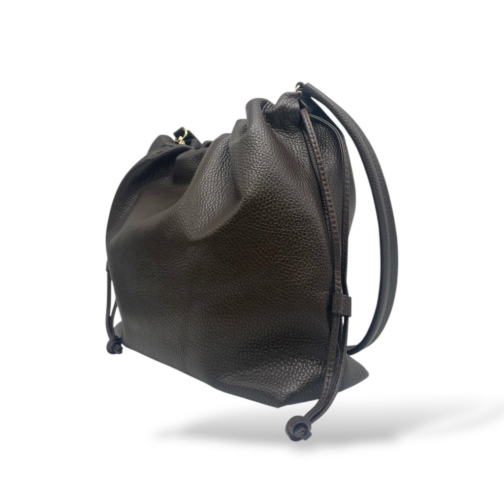 Scarlett Scrunch Bag - Chocolate
