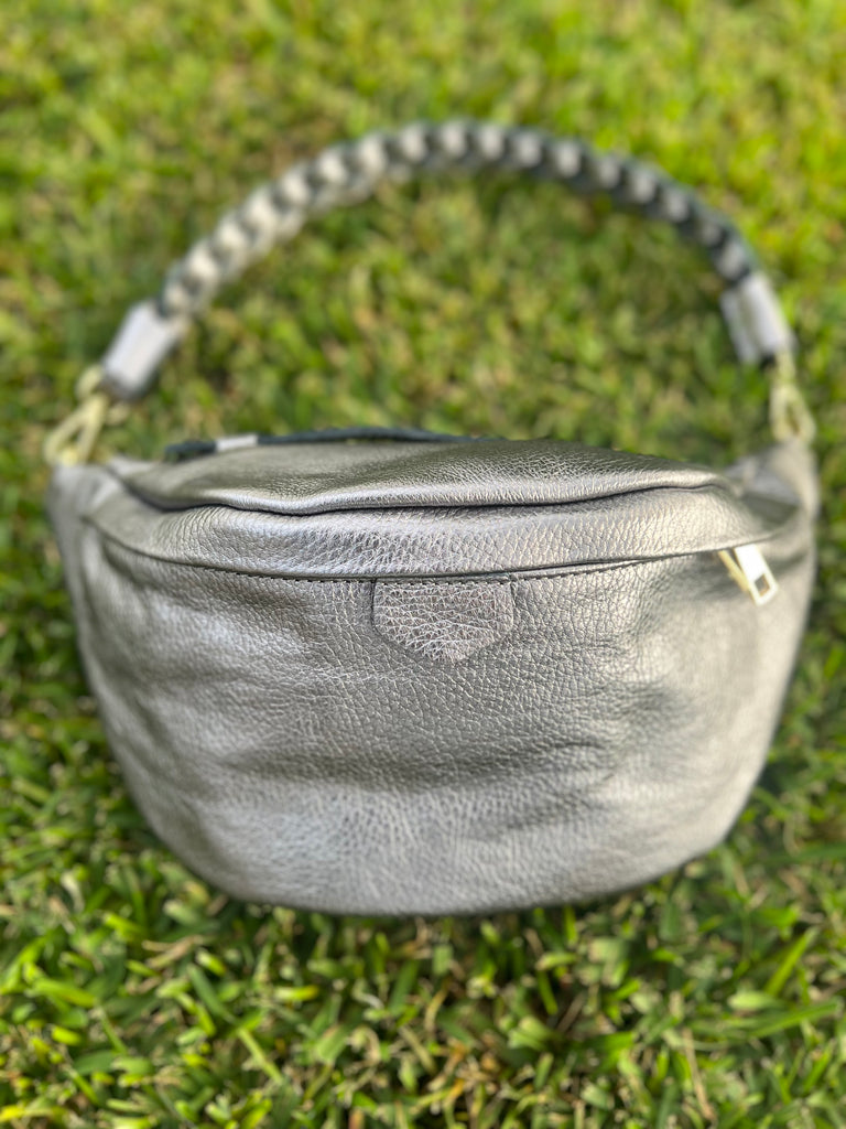 Delilah Hobo - Metallic Dark Silver