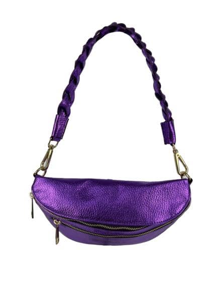 Vienna Hobo - Metallic Violet