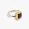 KRISTINA GEM RING - SQUARE SAPPHIRE