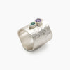 ZAFEERA RING - GREEN/PURPLE AMETHYST