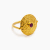 SAVANNA RING - GOLD/RUBY