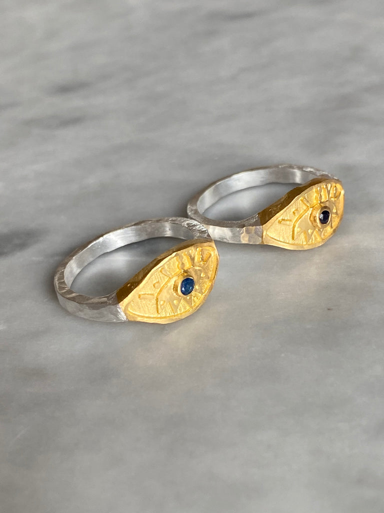 ZOE EVIL EYE RING