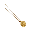 ZOE EVIL EYE COIN NECKLACE - GOLD