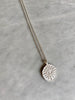 ZOE EVIL EYE COIN NECKLACE - Silver